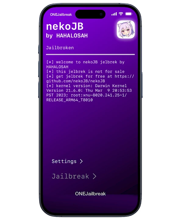 NekoJB 2.0.11 arm64的iOS 15根基越狱出来了！-童仙资源站
